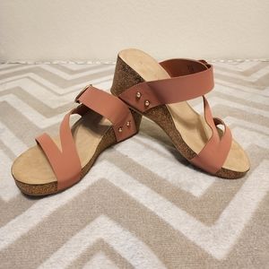 6.5 pink wedge shoes
